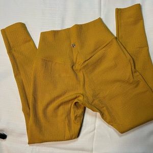 BUFFBUNNY HIGH WAISTED LEGGINGS yellow